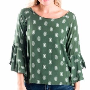 Flared Sleeve Top - Timeless Gem ❤️