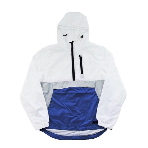 Other - Half Zip Windbreaker - White/Grey/Blue Other - Half Zip Windbreaker - White/Grey/Blue