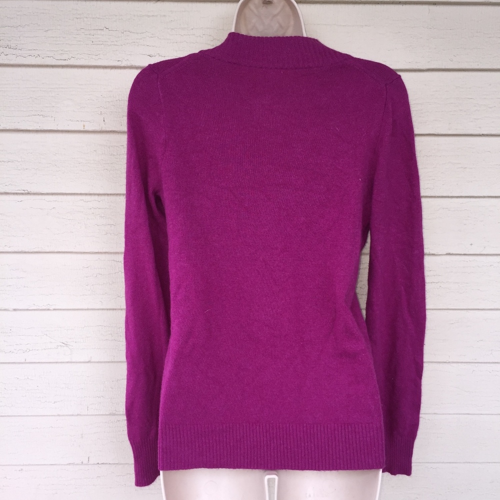 J Crew Half Button Violet Soft Lightweight Sweater - image 5