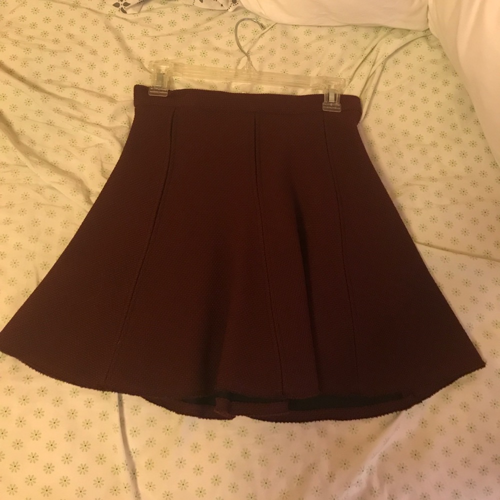Maroon Zara skirt