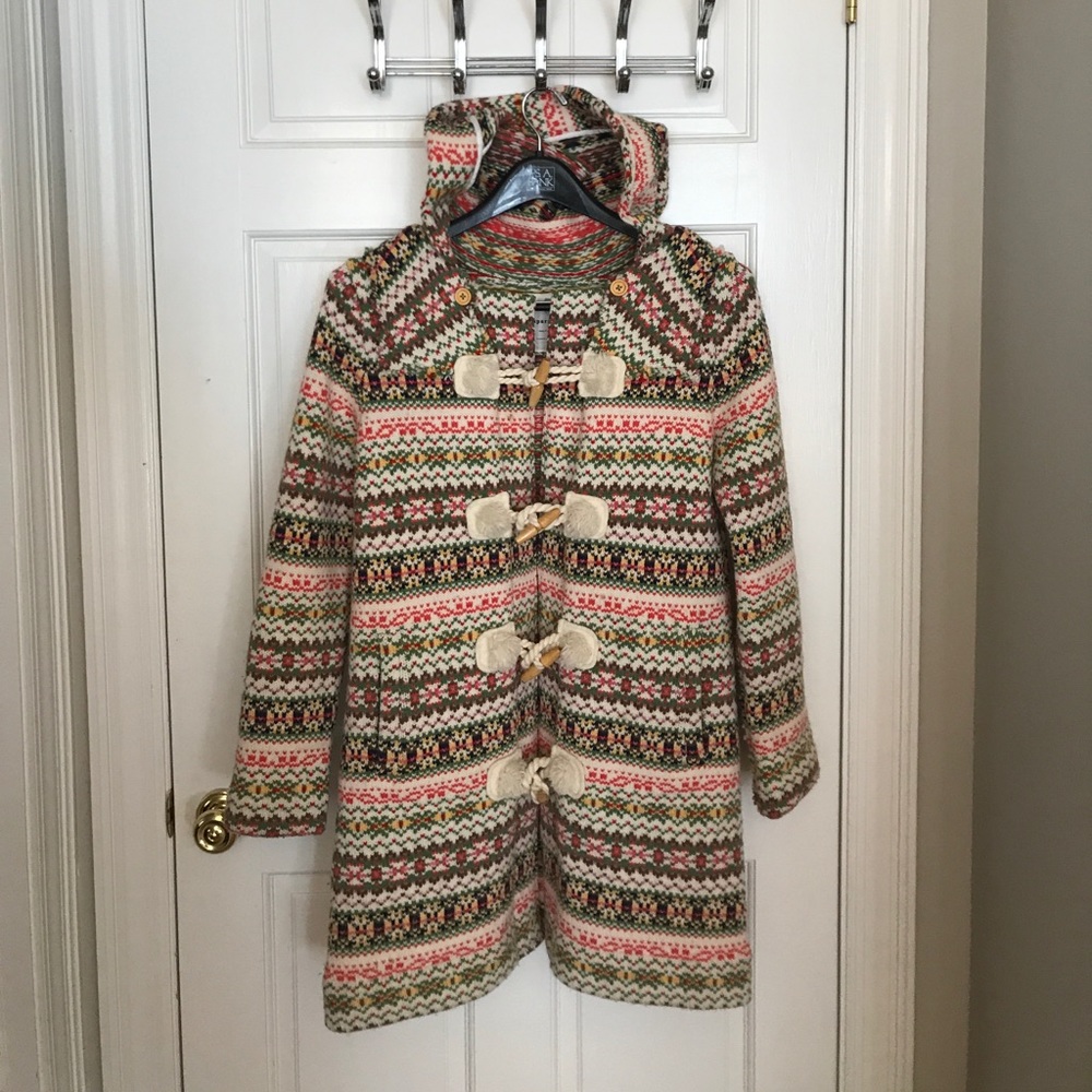 Anthropologie Fair Isle Coat