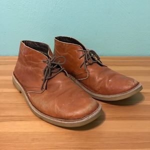 Brown leather desert Boot