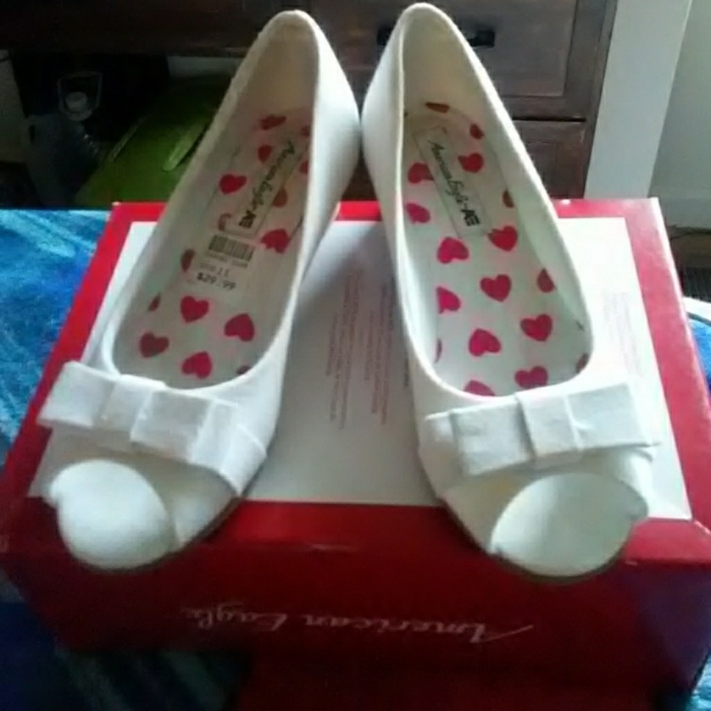 Girls Size 11 Small Wedge Dress Shoes