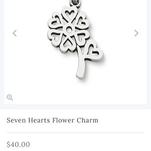 James Avery 7 heart charm