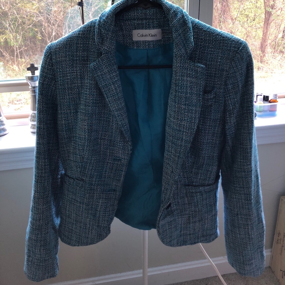 Calvin Klein blazer blue size 6