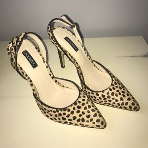 Shoemint Karla Leopard Sling Back Pumps Size 7