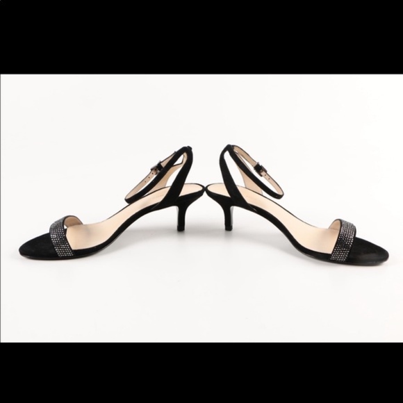 Pelle Moda Fabia 2 Black Suede Low Heel Sandal - Picture 3 of 8