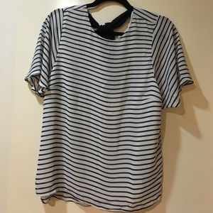 NWT - H&M’s Blue and White Strip Blouse