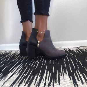 ZARA Cut-out Ankle Booties