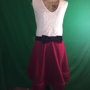 NWT Rue 21 Dress Cream/Black/Red Size 3x