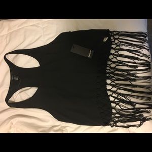 Tank top shirt in black