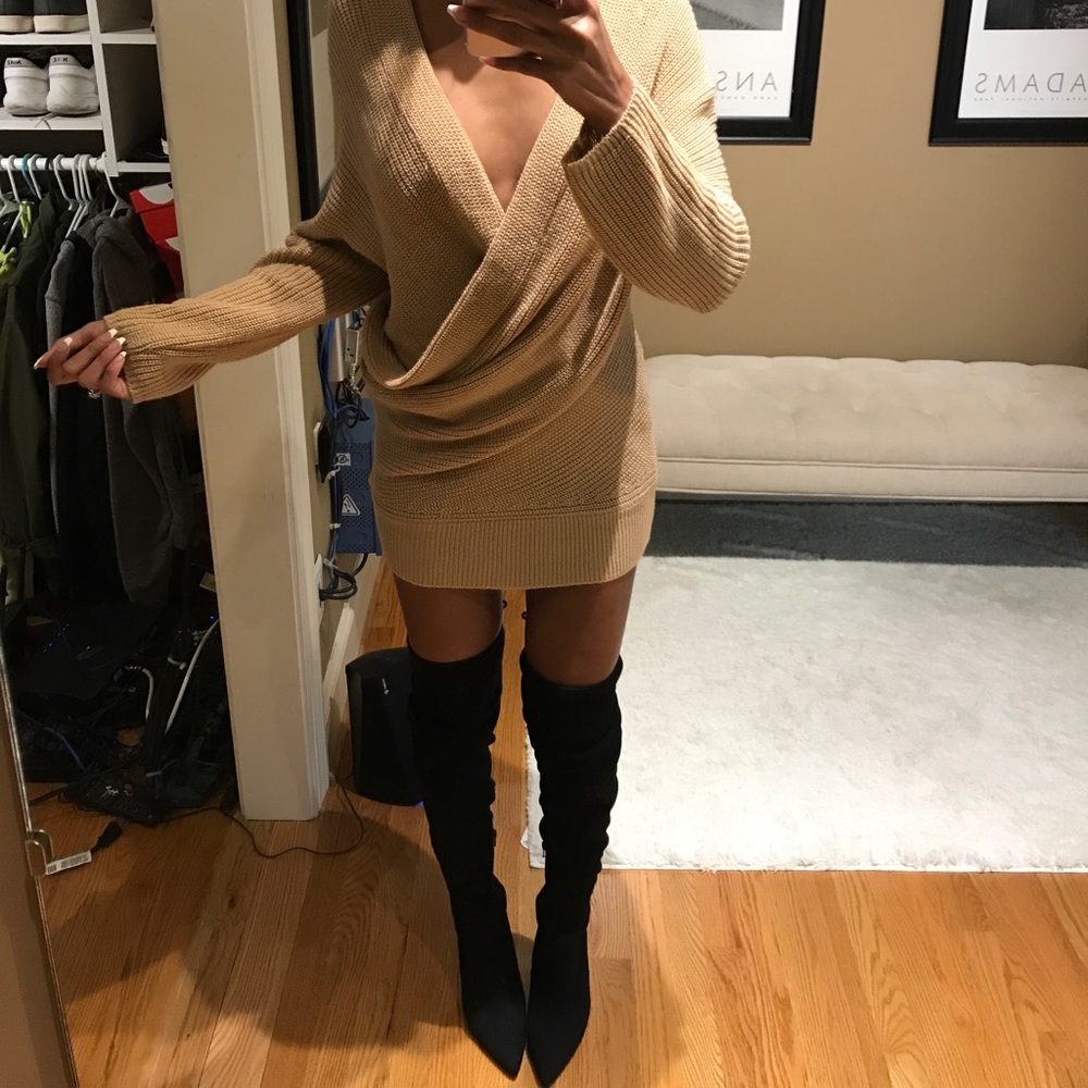 Warm long sleeve dress