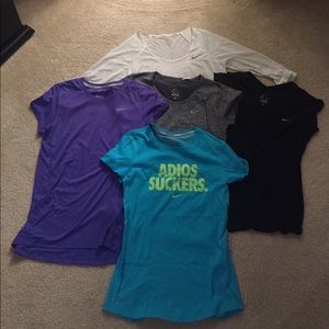 Nike T-shirt Lot Of 5. Dri Fit . Breeze tops