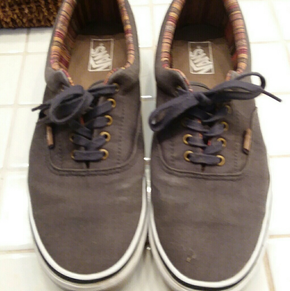 Men's Gray with Tan Vans