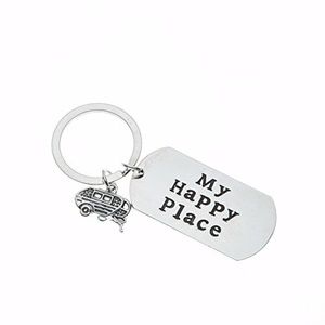 Camping Keychain - Silver
