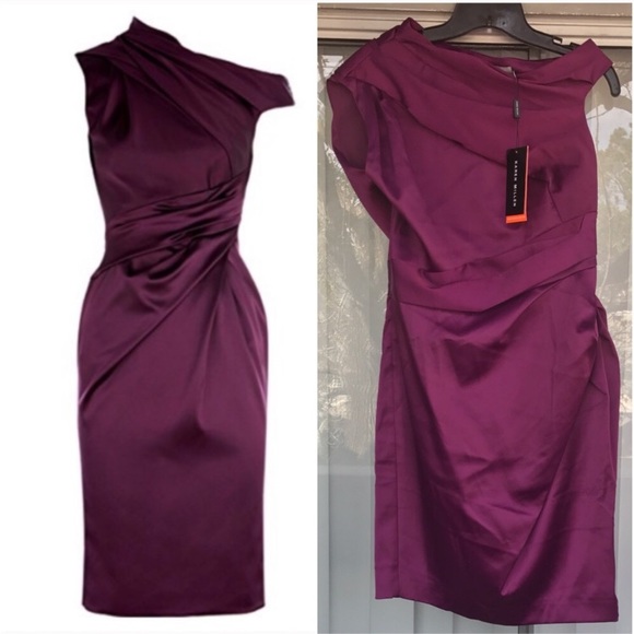 Karen Millen Dresses & Skirts - Karen Millen Satin Pleated Signature Dress 12