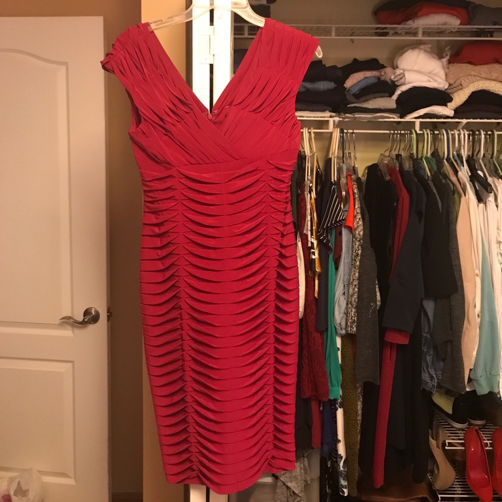 Dark red Adrianna Papell dress