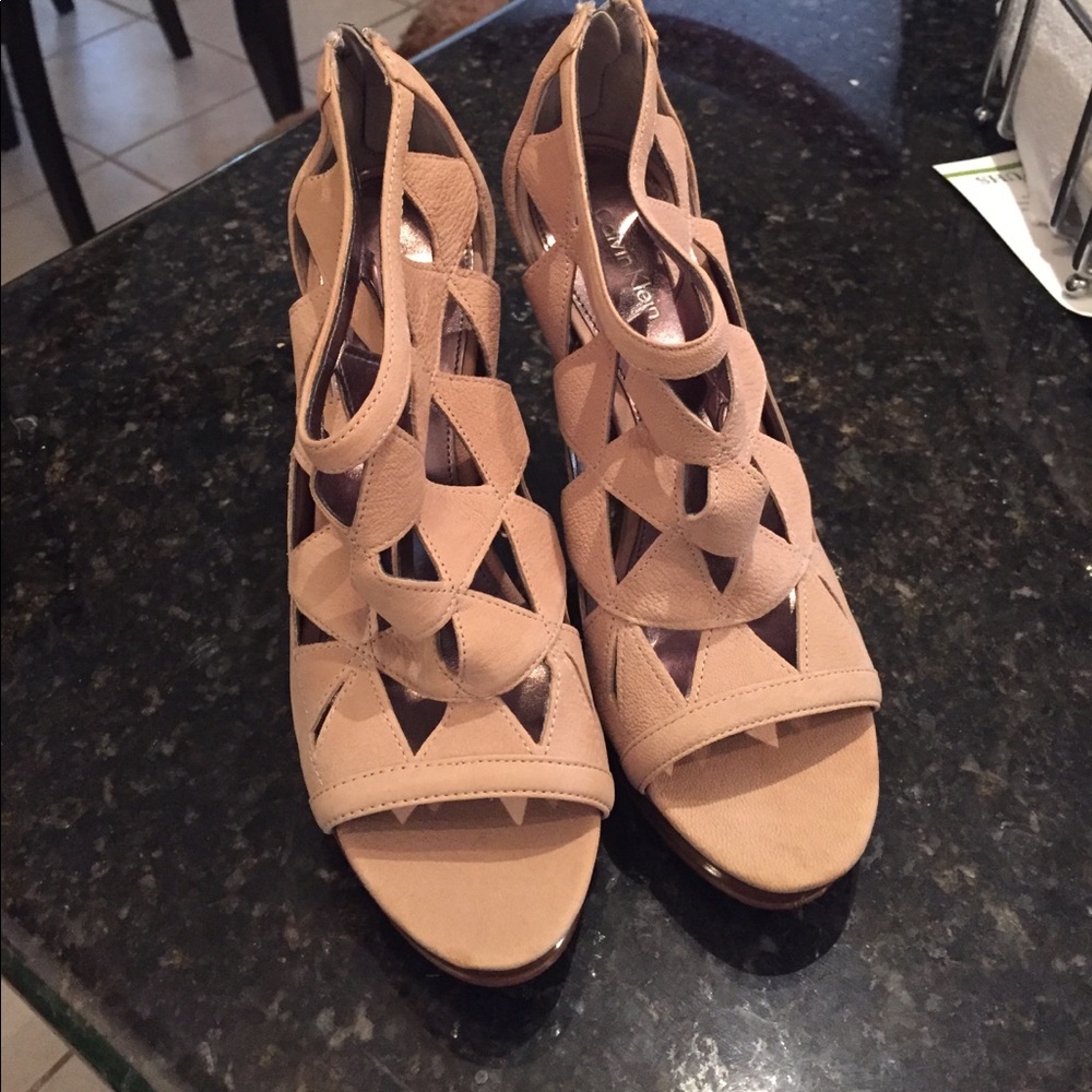 Never worn Calvin Klein heels