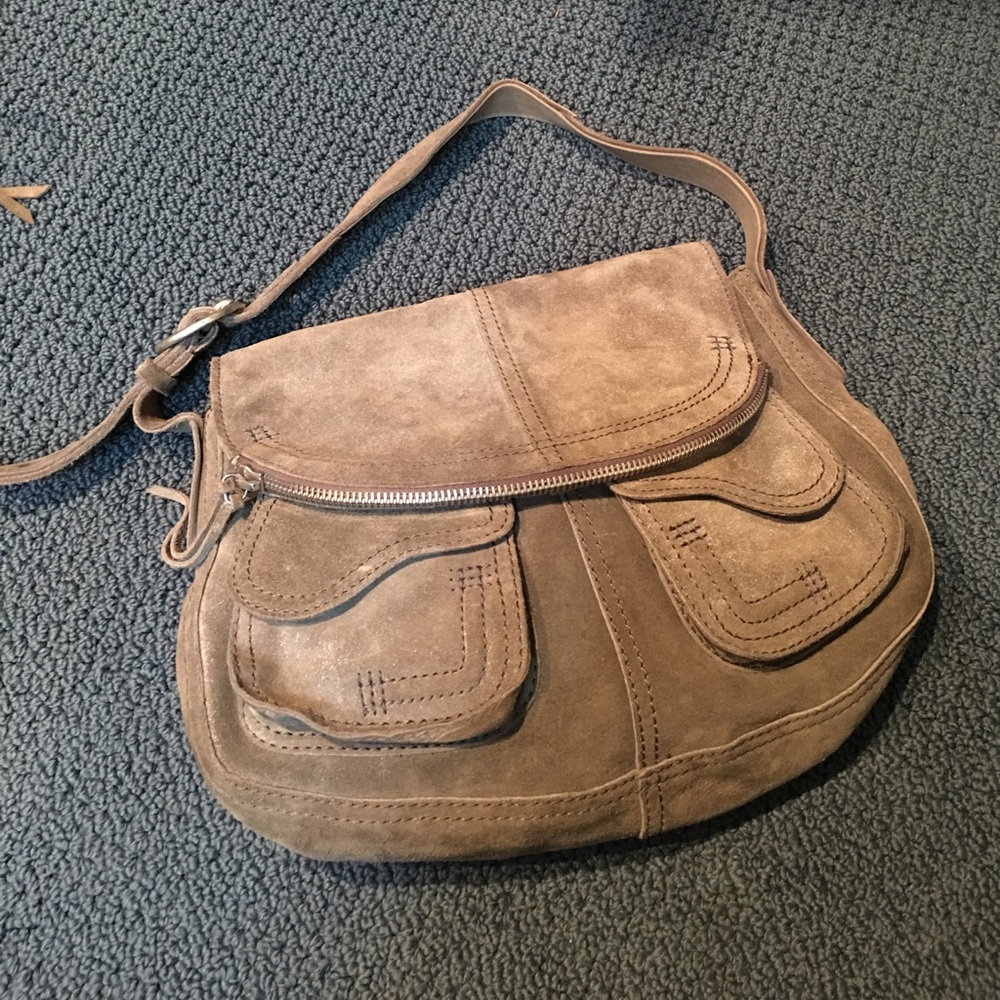 LuckyBrand gray stash bag