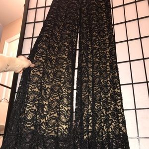 Verducci Black Lace super Flare Pant