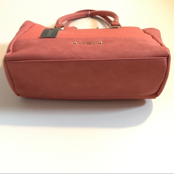 New! GUESS Women's Addy Tote Coral - Picture 8 of 8