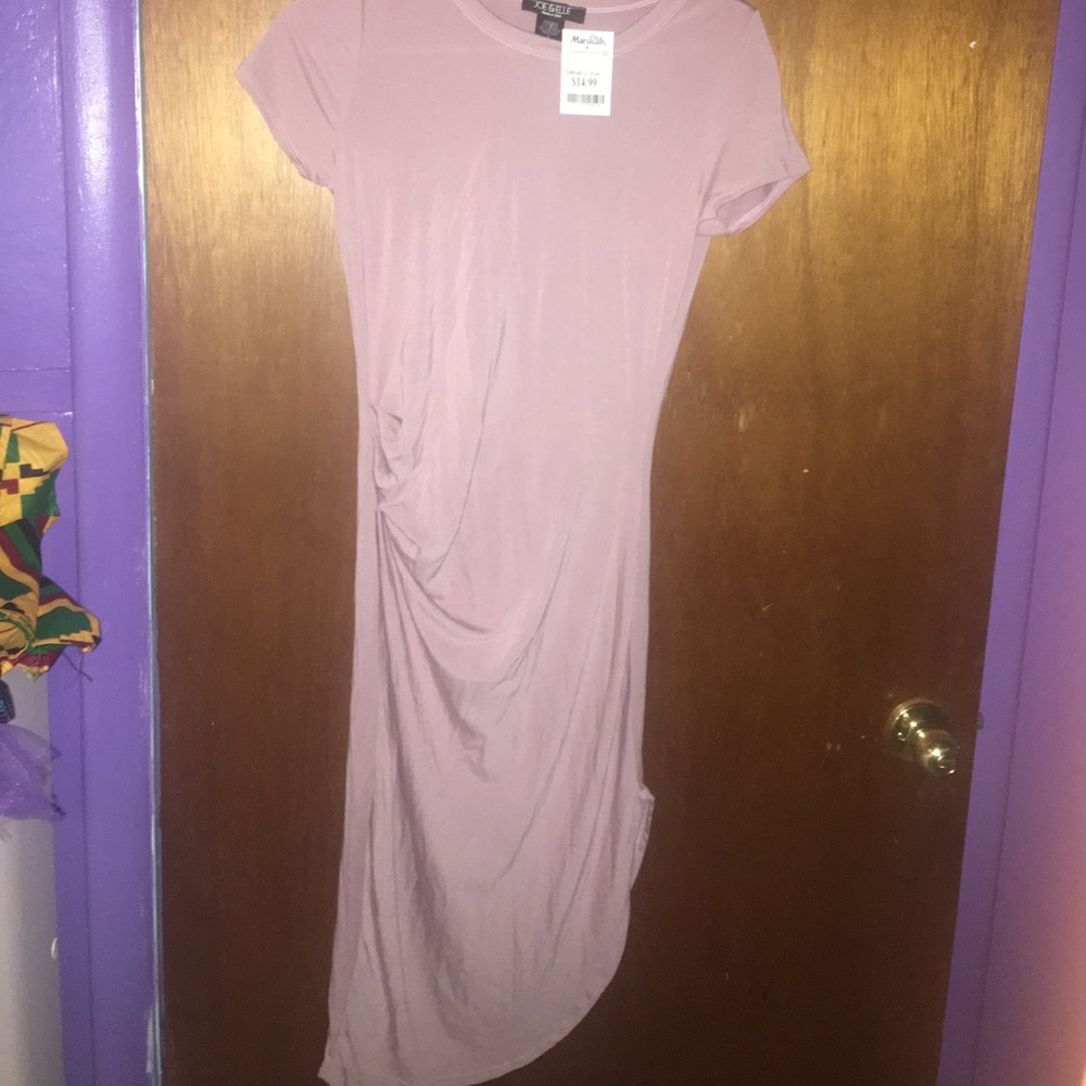 Bodycon blush color dress