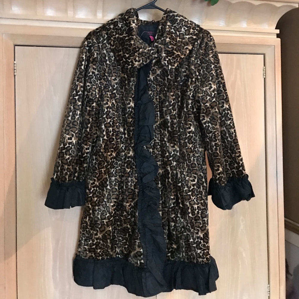 Leopard jacket.