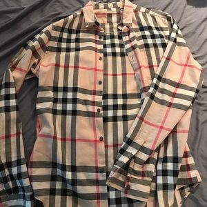 Burberry button down- with bag