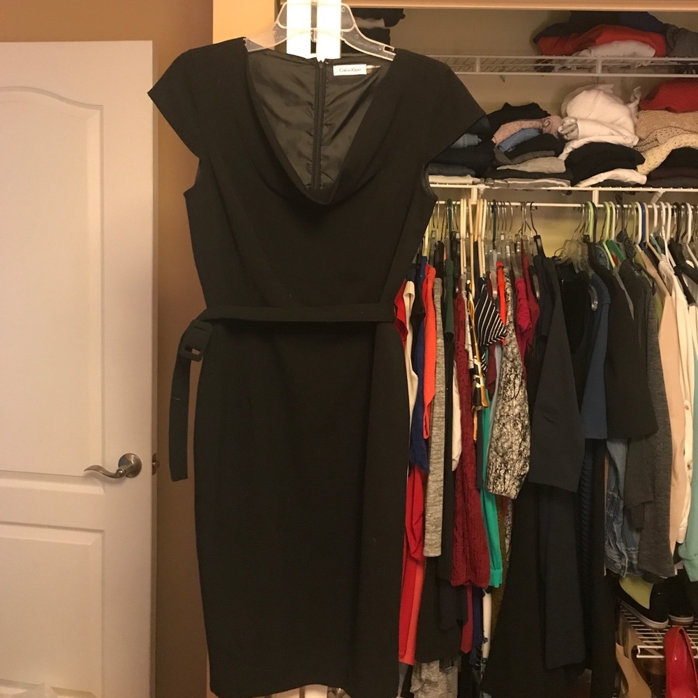 Calvin Klein Black sheath dress
