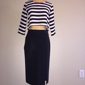 Ann Taylor Skirt/Crop Top Set