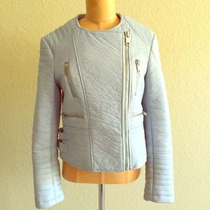 Zara Faux Leather Moto Jacket