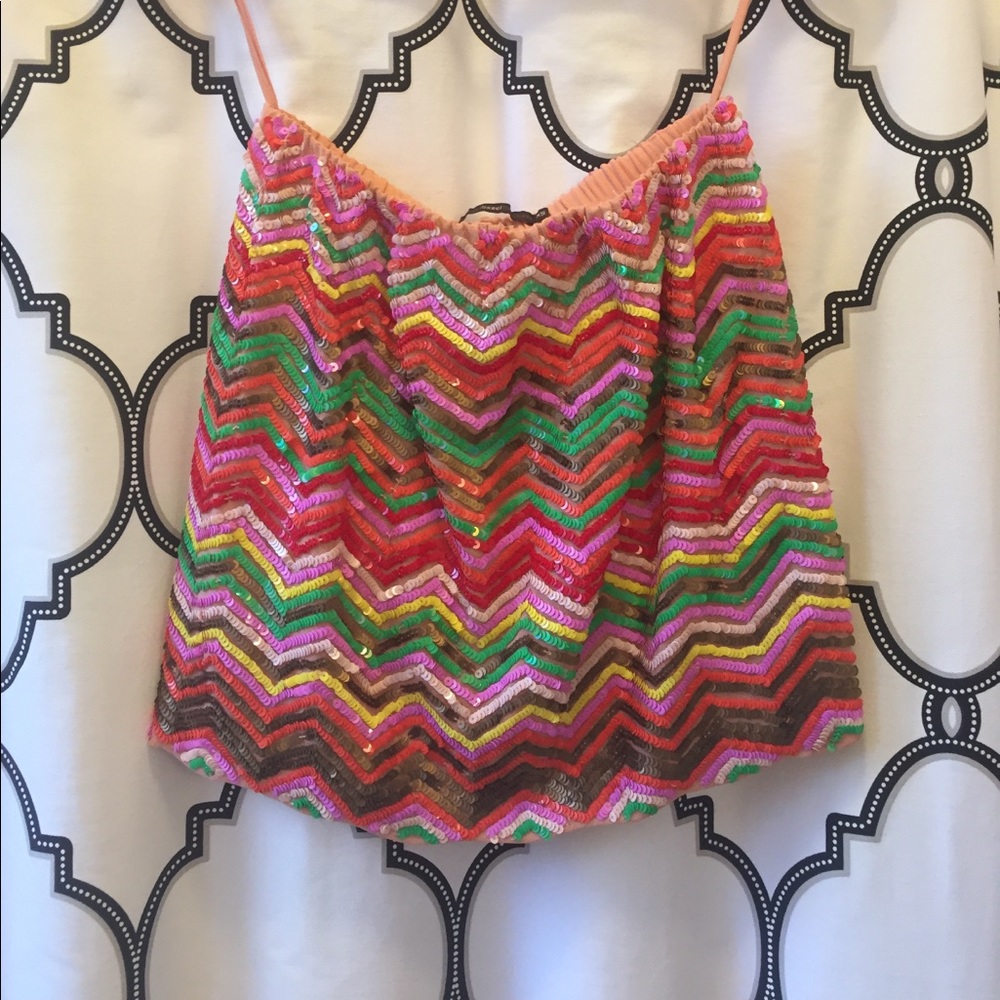 XS Hazel sequin mini skirt