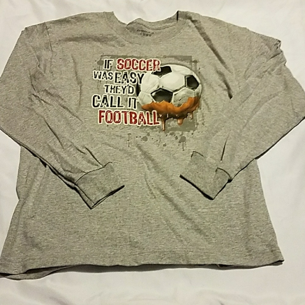 Boys L/S Soccer Shirt M 10/12 New