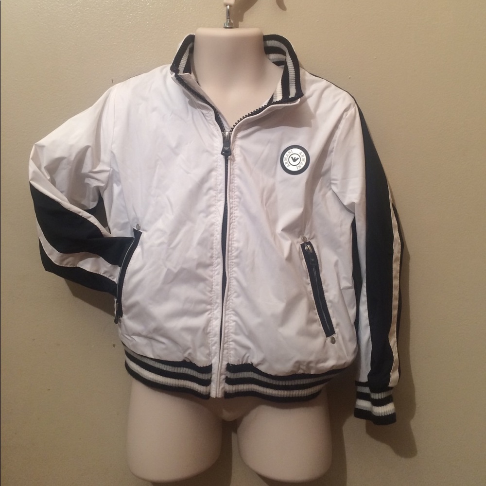 ARMANI JUNIOR lined Jacket wind breaker sharp