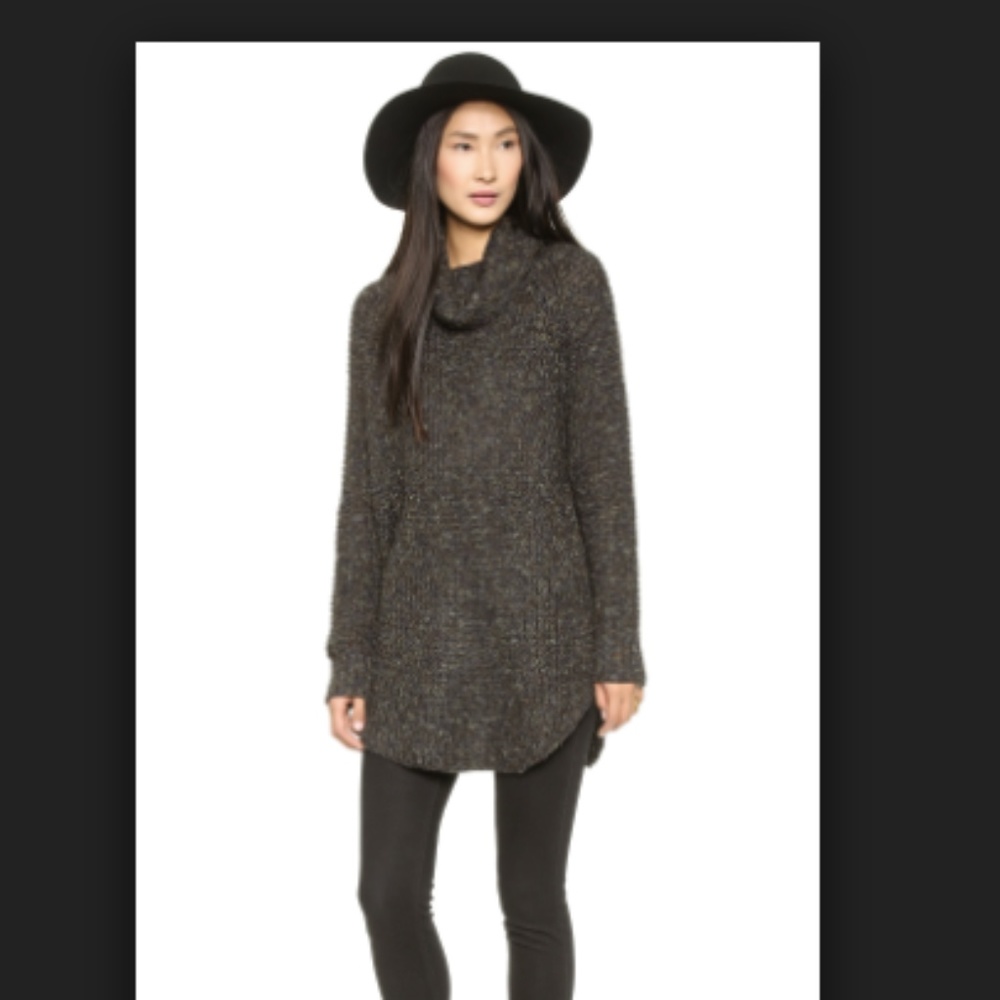 Free People Dylan Tweedy Turtleneck Pullover