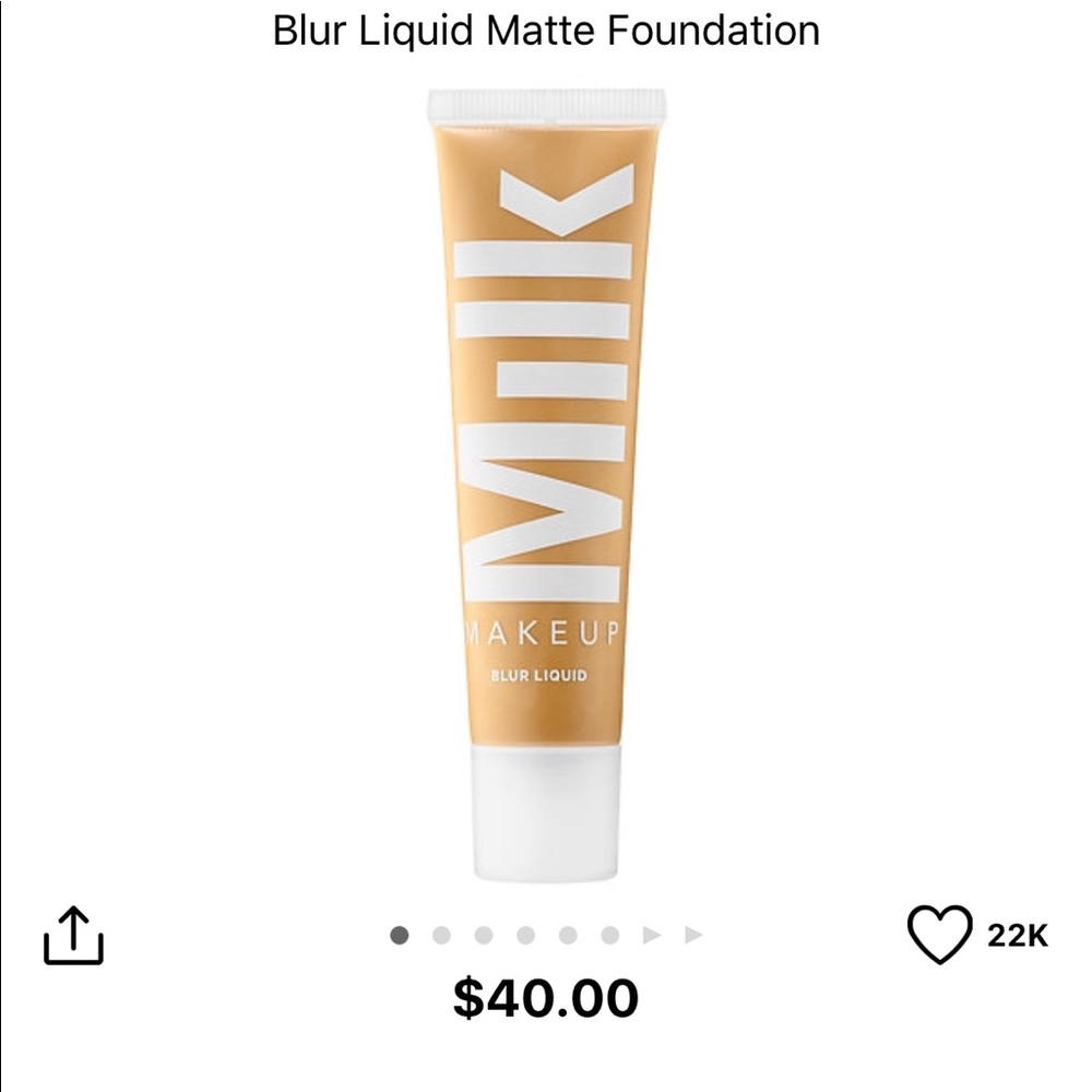 Milk blur liquid matte foundation