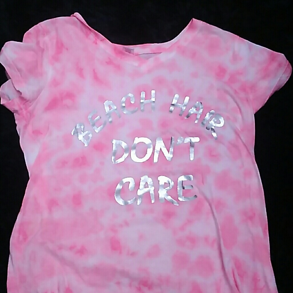 Beach hair don't care shirt new without tags