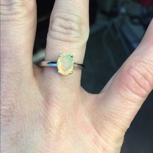 Ethiopian Opal and .925 sterling silver.