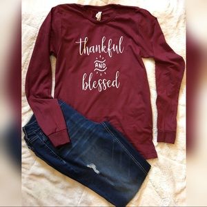 Thankful And Blessed -S - Bella Canvas -Boutique