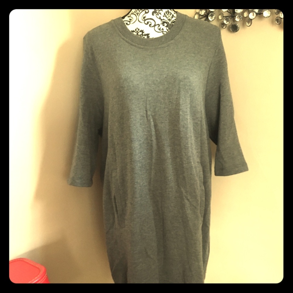 Fabletics grey Sweatershirt Tunic Dress XXL