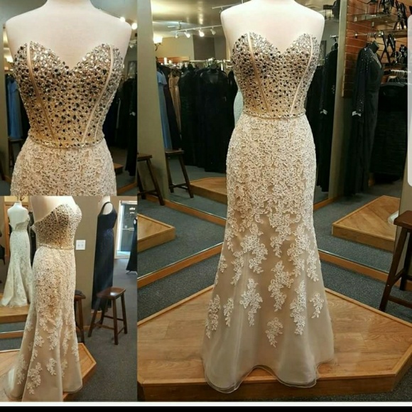 Champagne Coloured Dress - Picture 1 of 1