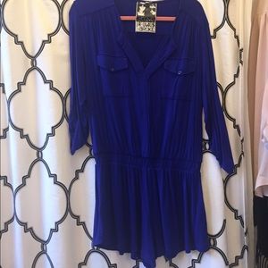 Royal blue romper