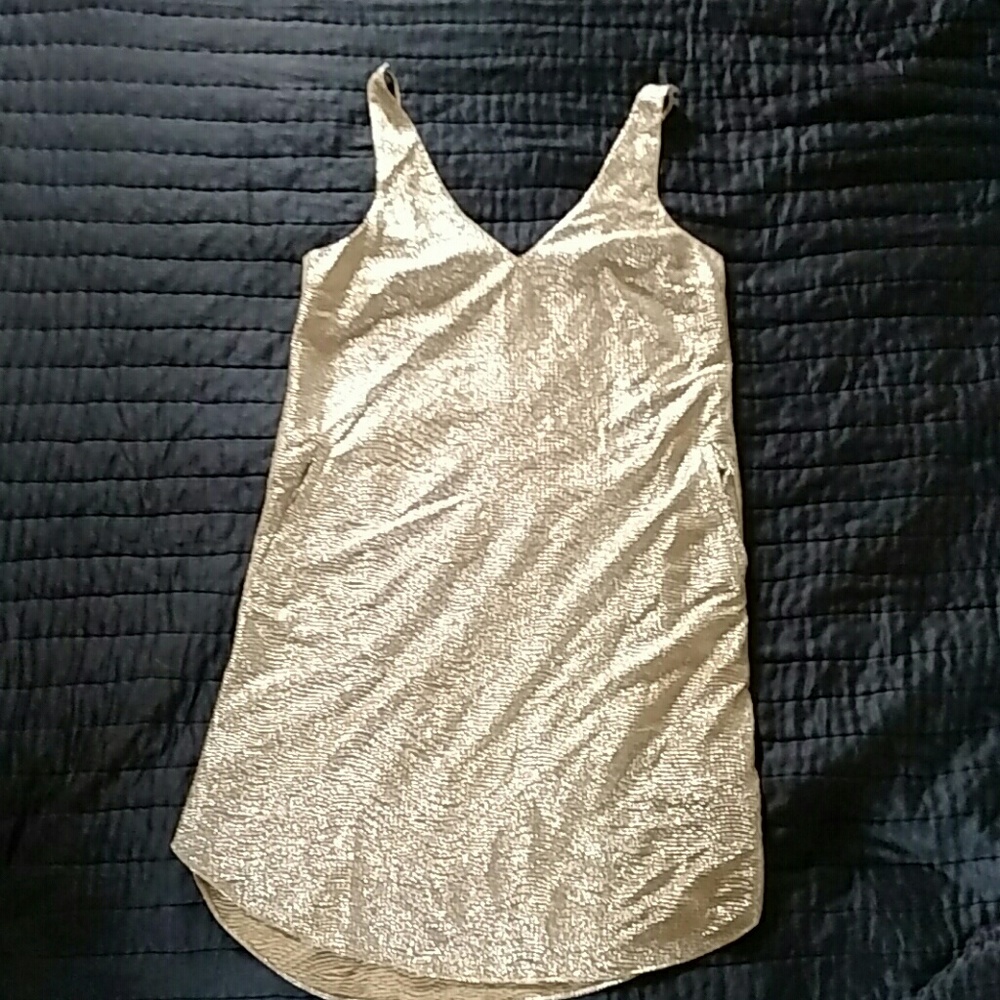 Lilly Pulitzer Baily Lamé V-Neck Dress