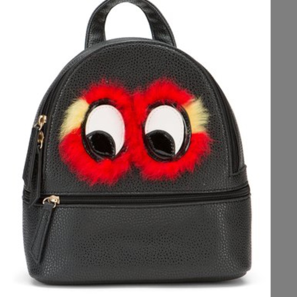 Olivia Miller Handbags - 🎁 Olivia Miller Black Furface Mini Backpack