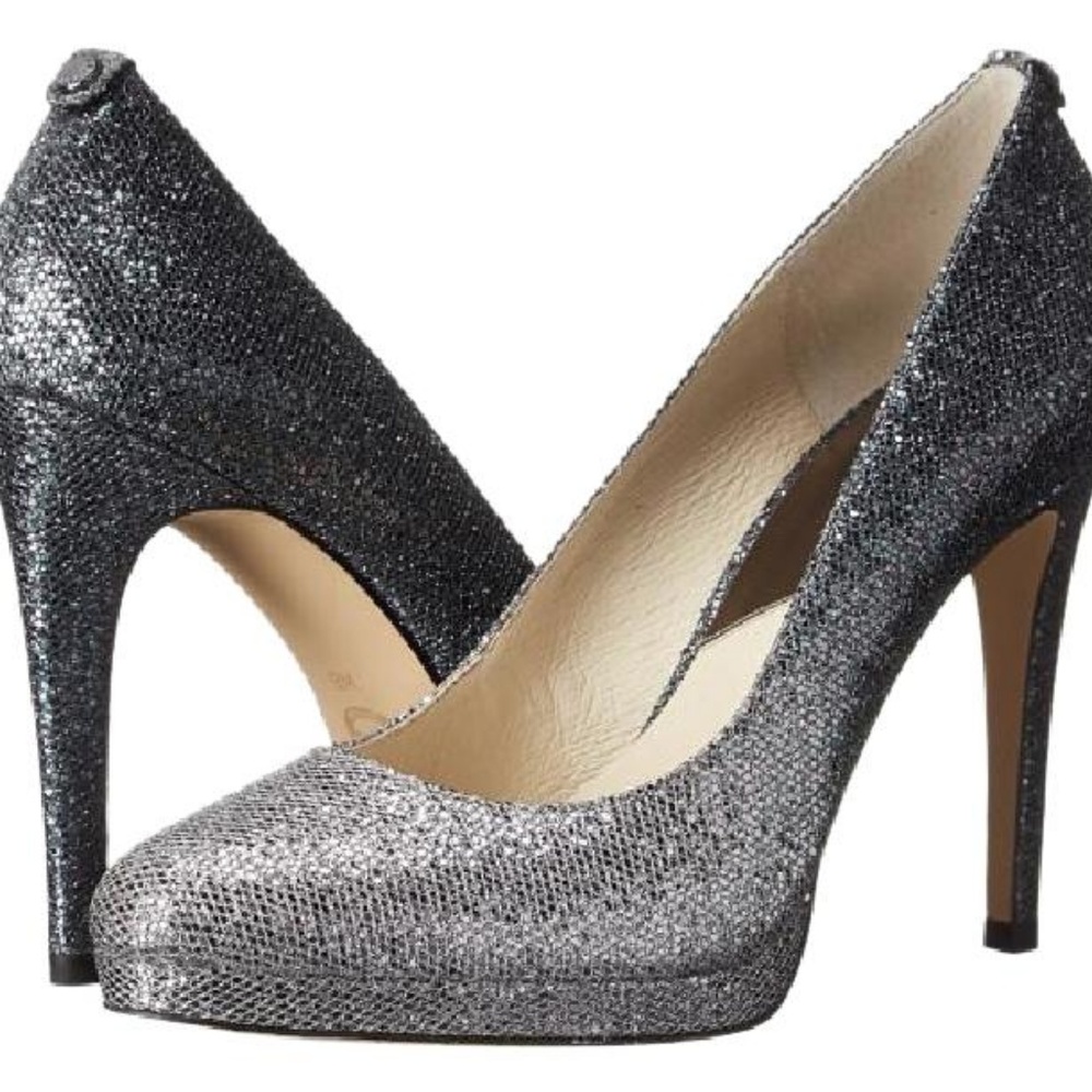 Michael Kors Georgia Ombre Silver Grey Pumps