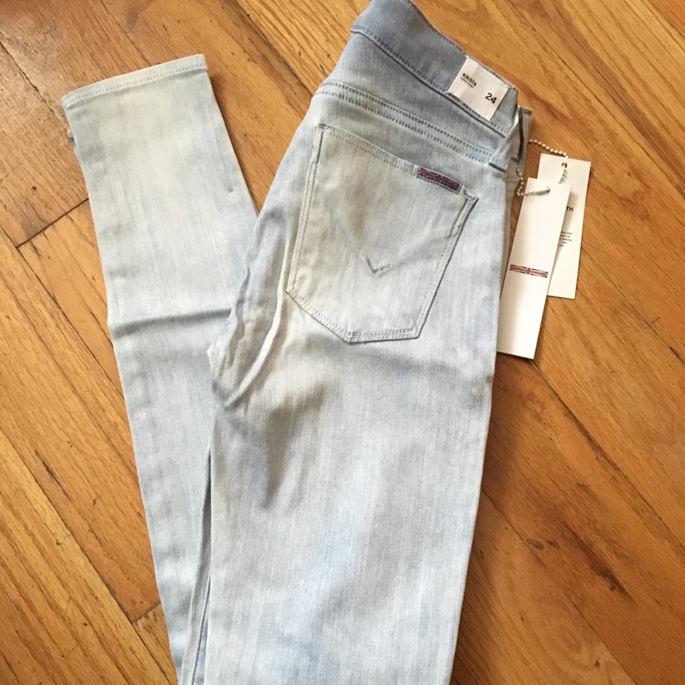 Hudson very light blue denim jeans