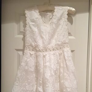 White lace dress