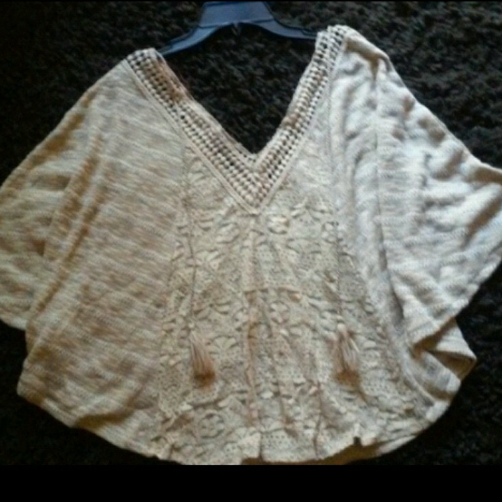 Beige Poncho