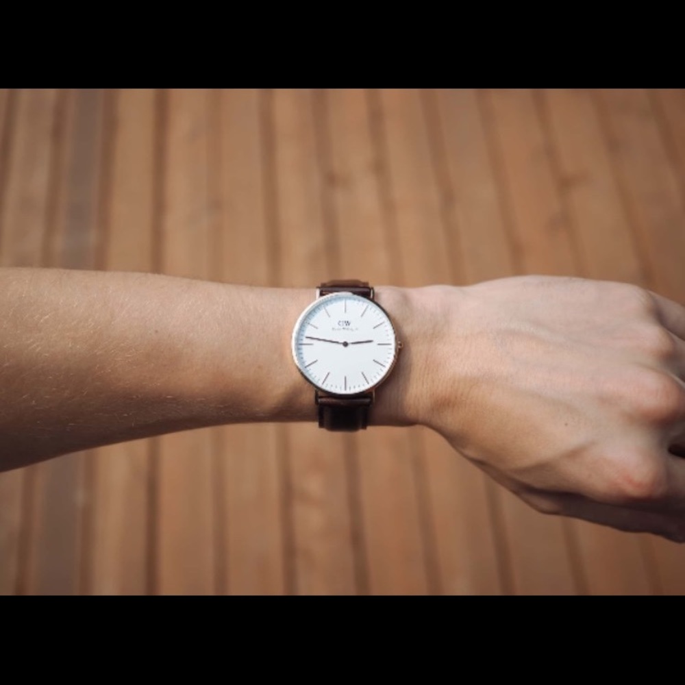 🔥Daniel wellignton Watch 🔥(Brown Leather Strap)