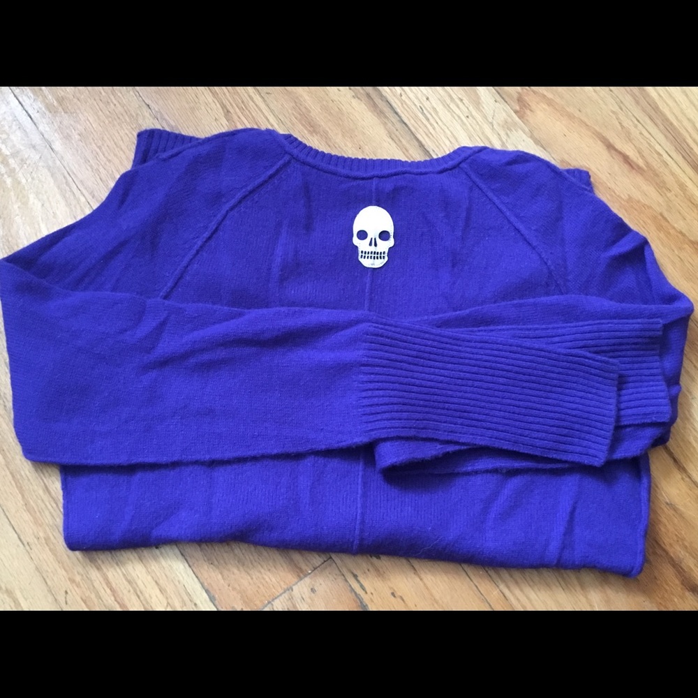 Autumn 100% cashmere skull sweater